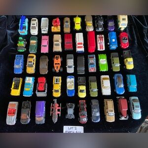 Lot 2 - 50 MATCHBOX die cast CARS Various ages USED Toy Box Condition READ